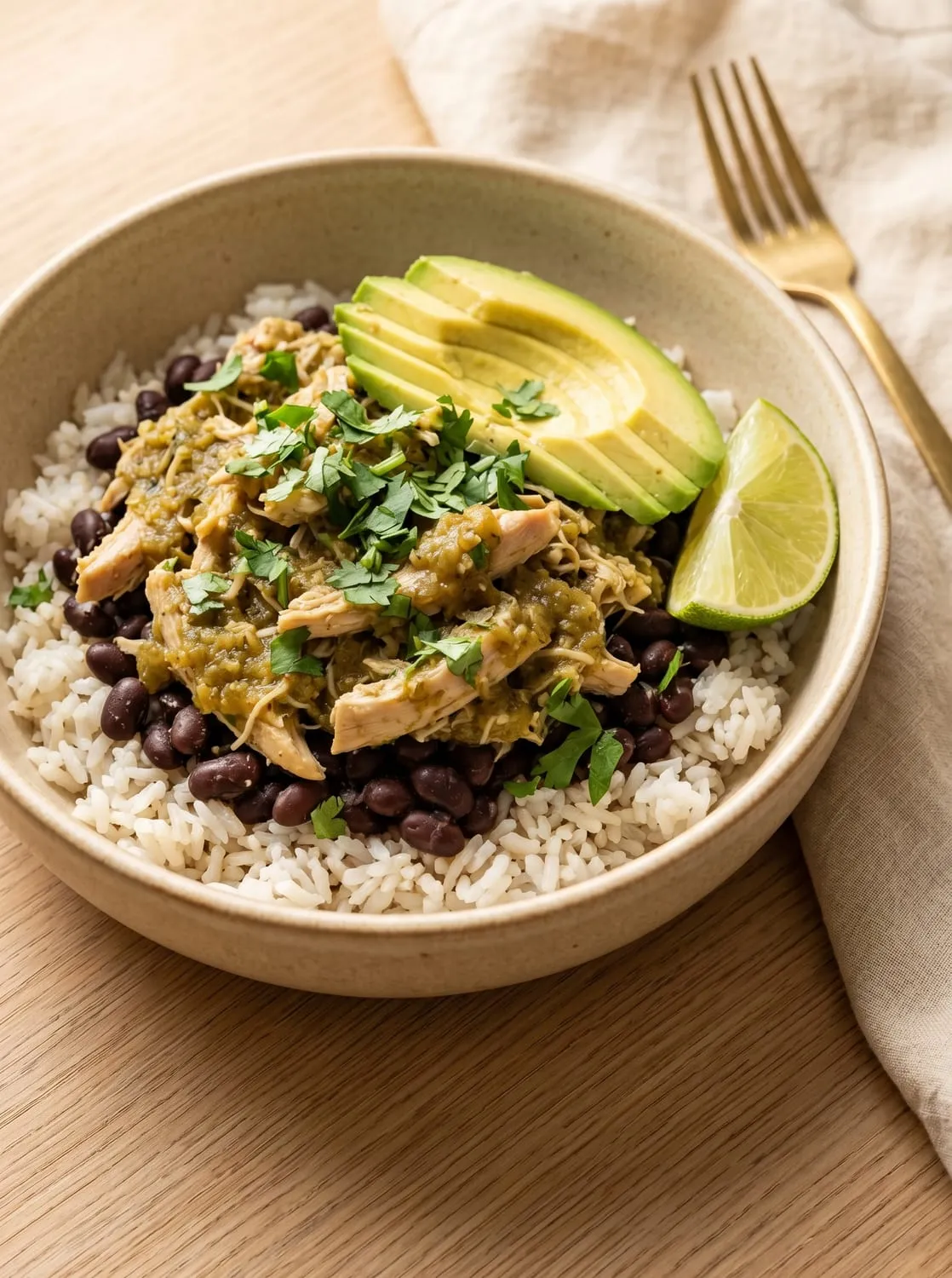 Salsa Verde Chicken Bowl